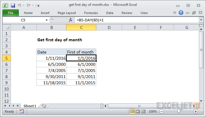 excel-formula-get-first-day-of-month-exceljet